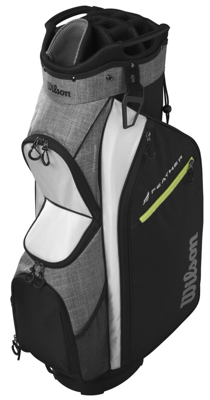 Wilson Feather 2025 Black Grey White Cart Golf Bag